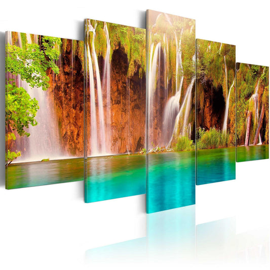 Canvas Print - Forest waterfall - www.trendingbestsellers.com