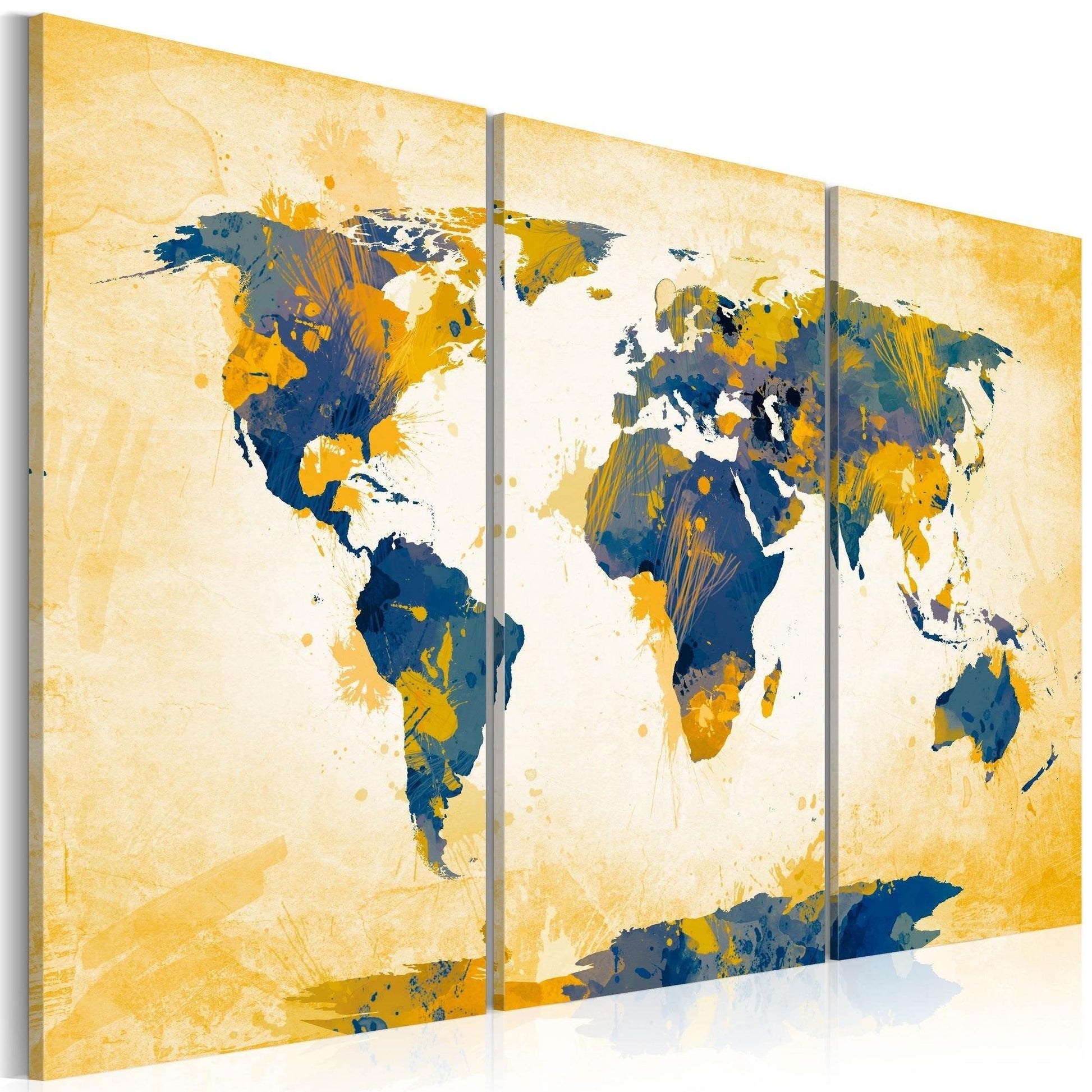 Canvas Print - Four corners of the World - triptych - www.trendingbestsellers.com