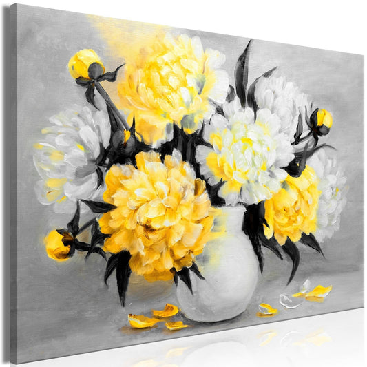 Canvas Print - Fragrant Colours (1 Part) Wide Yellow - www.trendingbestsellers.com