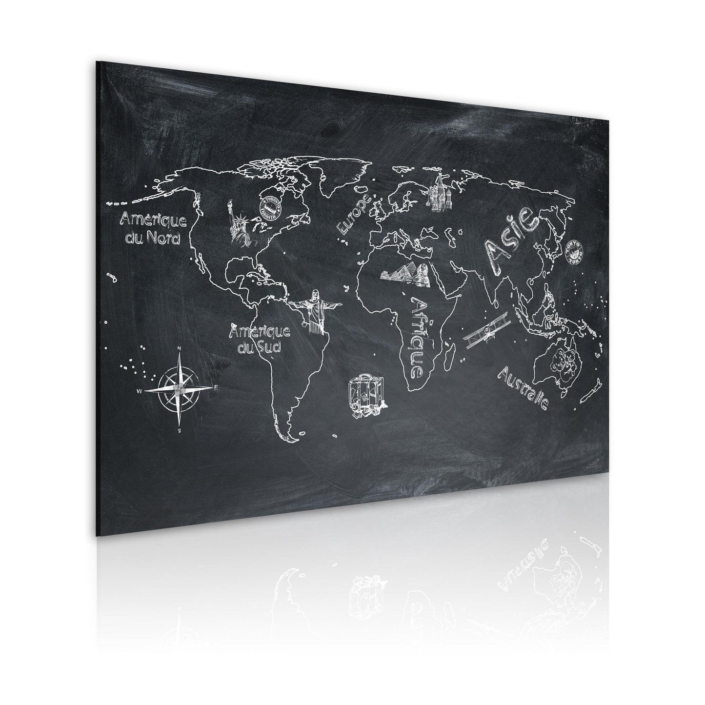 Canvas Print - Geography lesson (French language) - www.trendingbestsellers.com