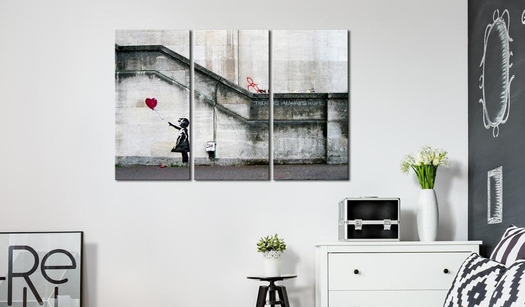 Canvas Print - Girl With a Balloon by Banksy - www.trendingbestsellers.com