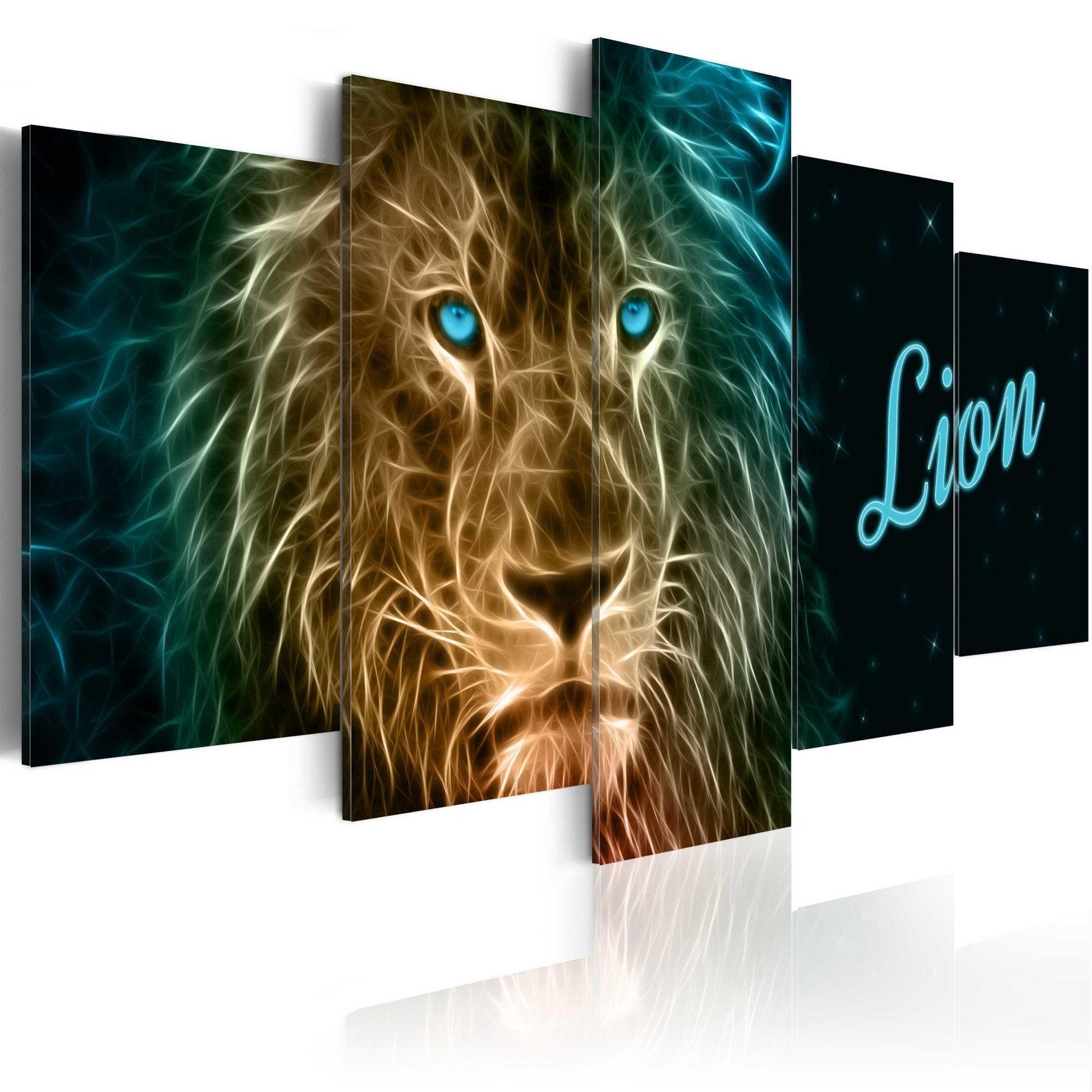 Canvas Print - Gold lion - www.trendingbestsellers.com