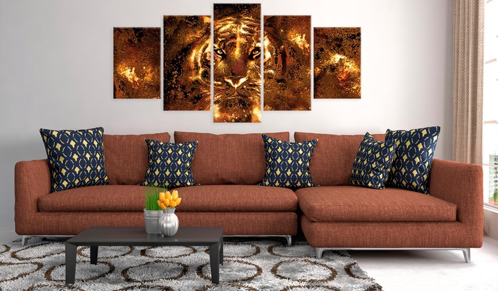 Canvas Print - Golden Tiger - www.trendingbestsellers.com