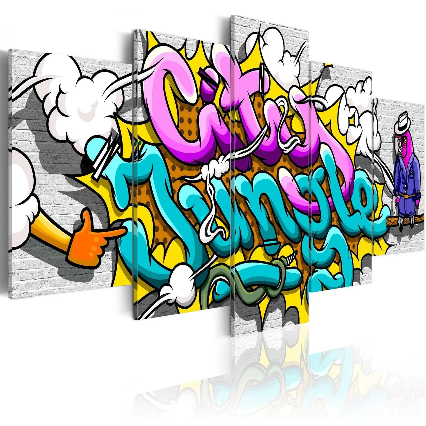 Canvas Print - Graffiti: city jungle - www.trendingbestsellers.com