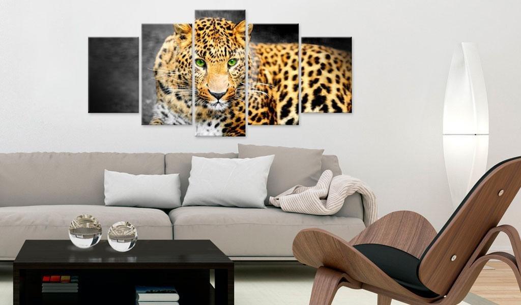 Canvas Print - Green-eyed leopard - www.trendingbestsellers.com