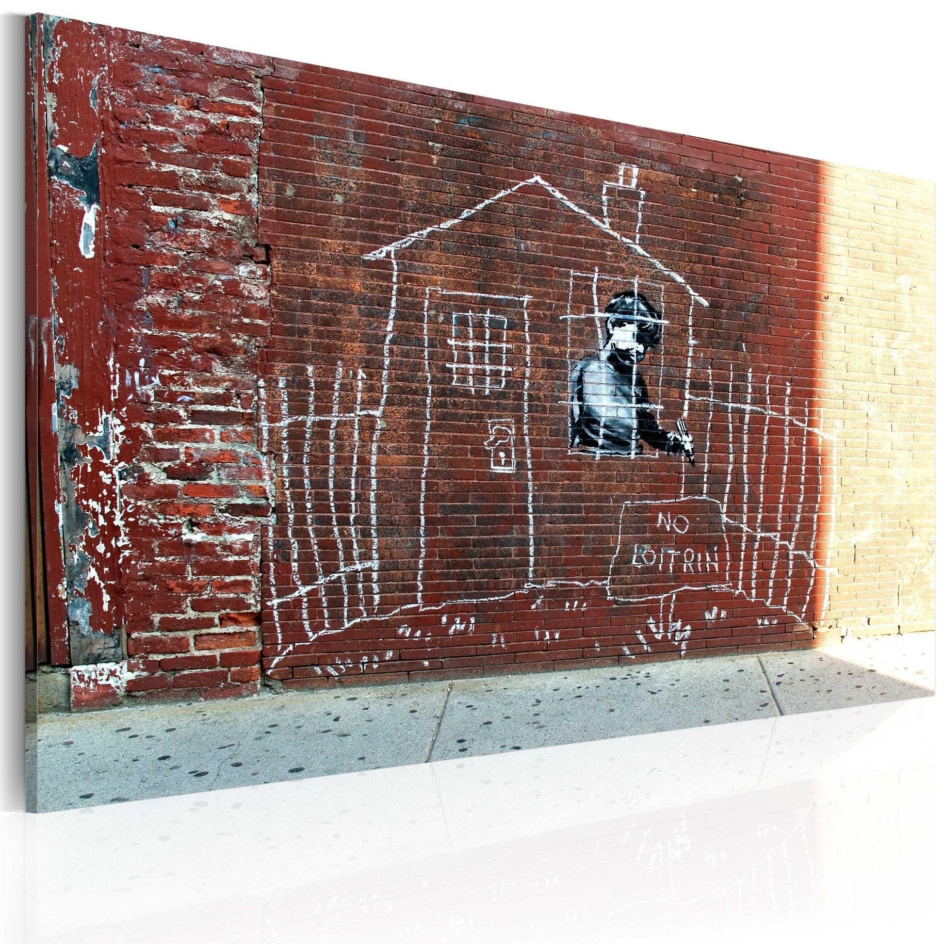 Canvas Print - Grounded (Banksy) - www.trendingbestsellers.com