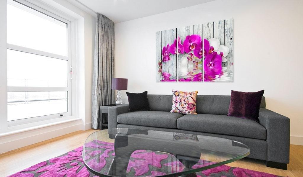 Canvas Print - harmony: orchid - Triptych - www.trendingbestsellers.com