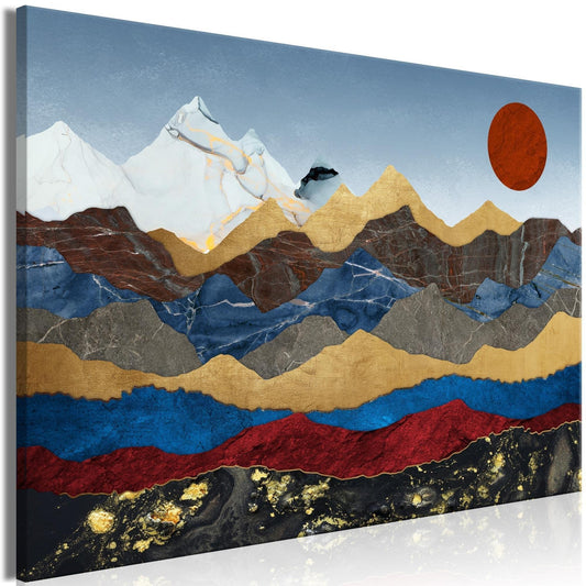 Canvas Print - Heart of the Mountains (1 Part) Wide - www.trendingbestsellers.com