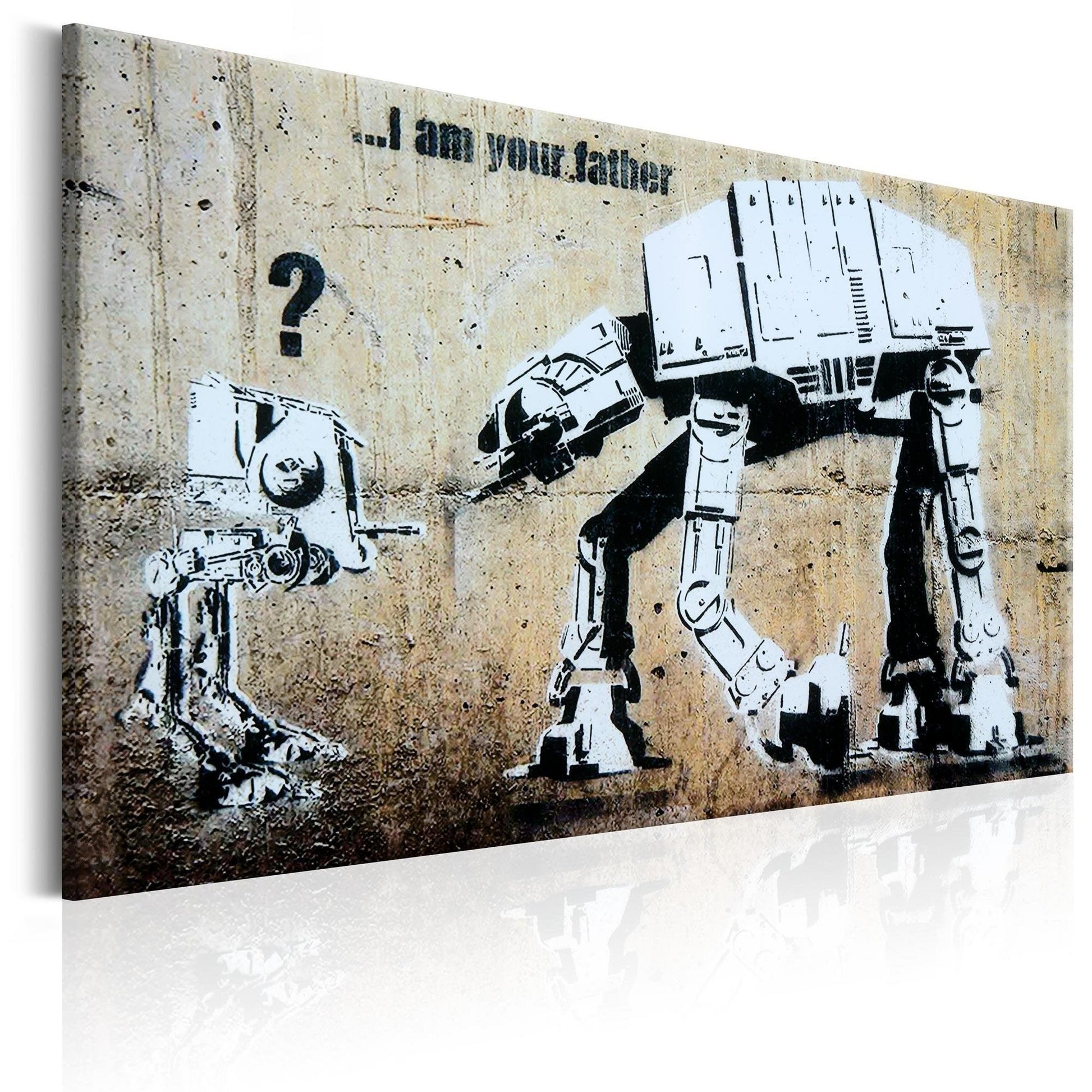 Canvas Print - I Am Your Father by Banksy - www.trendingbestsellers.com