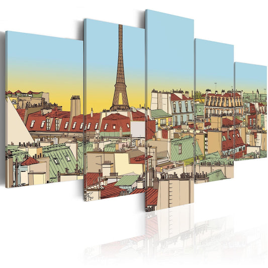Canvas Print - Idyllic parisian picture - www.trendingbestsellers.com