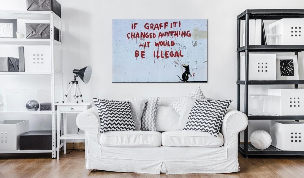 Canvas Print - If Graffiti Changed Anything by Banksy - www.trendingbestsellers.com