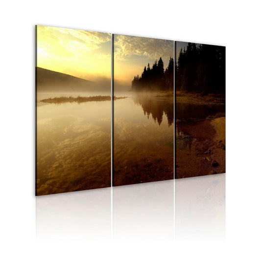Canvas Print - In the evening, by the lake - www.trendingbestsellers.com