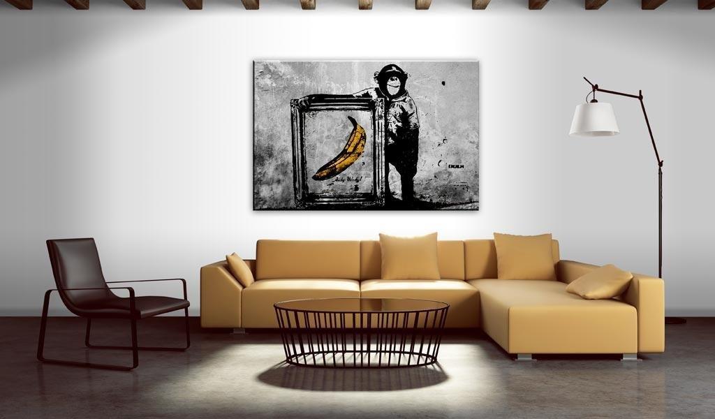 Canvas Print - Inspired by Banksy - black and white - www.trendingbestsellers.com
