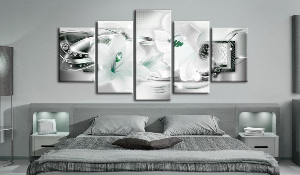 Canvas Print - Lilies with peppermint accent - www.trendingbestsellers.com