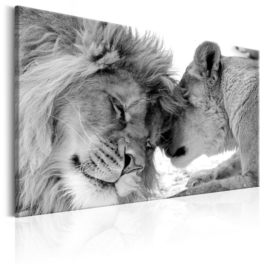 Canvas Print - Lion's Love - www.trendingbestsellers.com