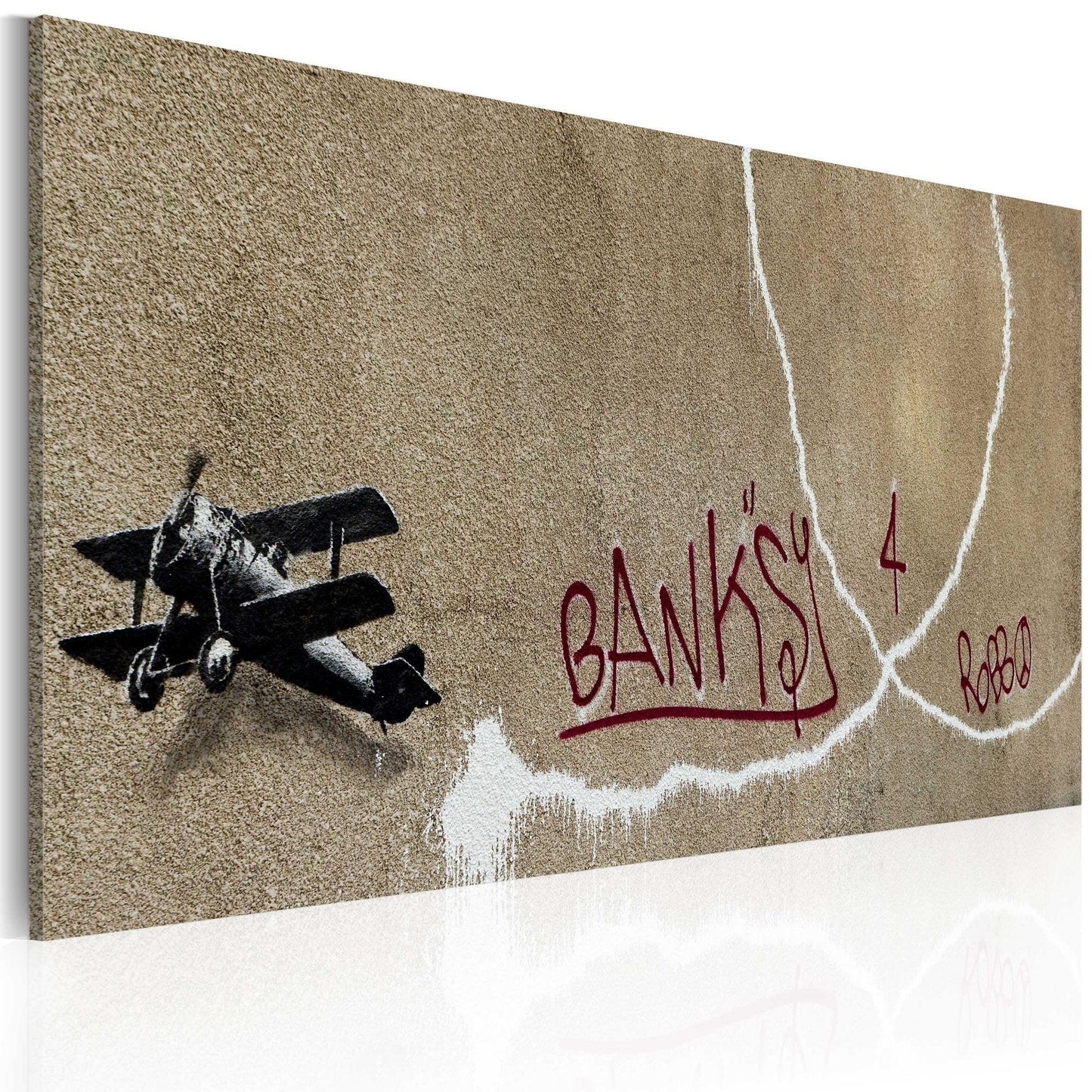 Canvas Print - Love plane (Banksy) - www.trendingbestsellers.com