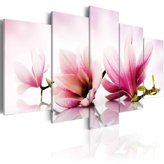 Canvas Print - Magnolias: pink flowers - www.trendingbestsellers.com