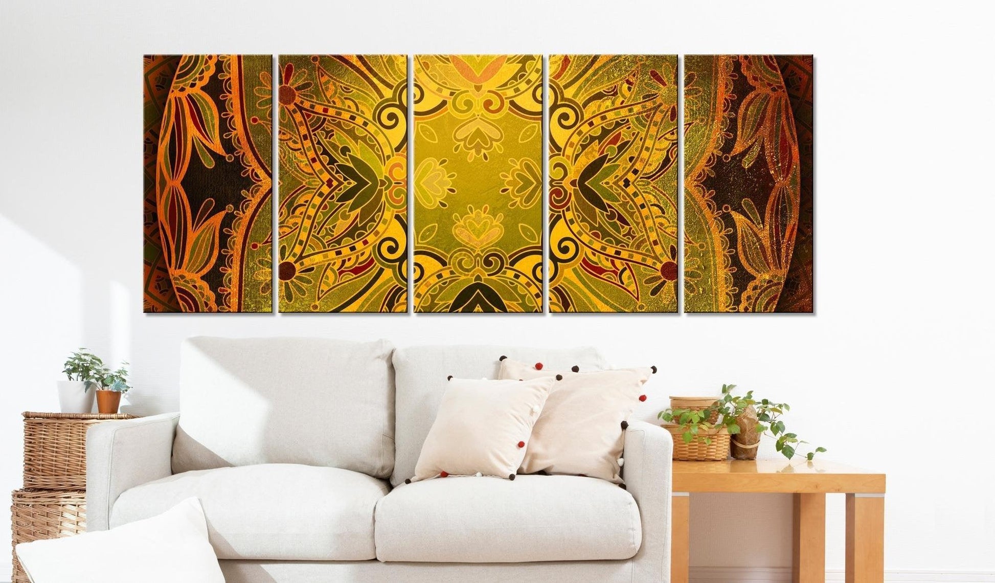 Canvas Print - Mandala: Flowery Wings - www.trendingbestsellers.com