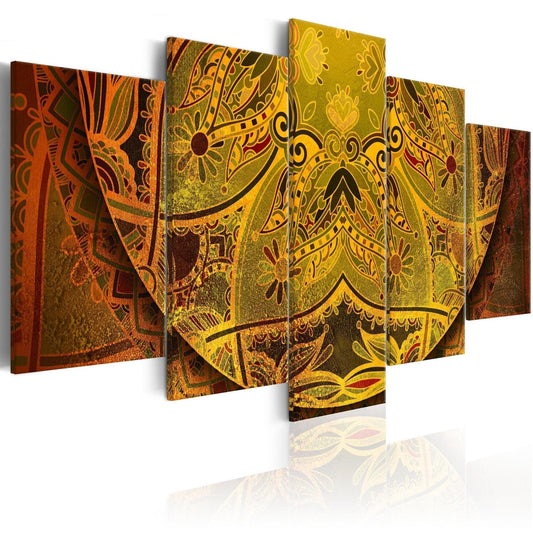 Canvas Print - Mandala: Golden Power - www.trendingbestsellers.com