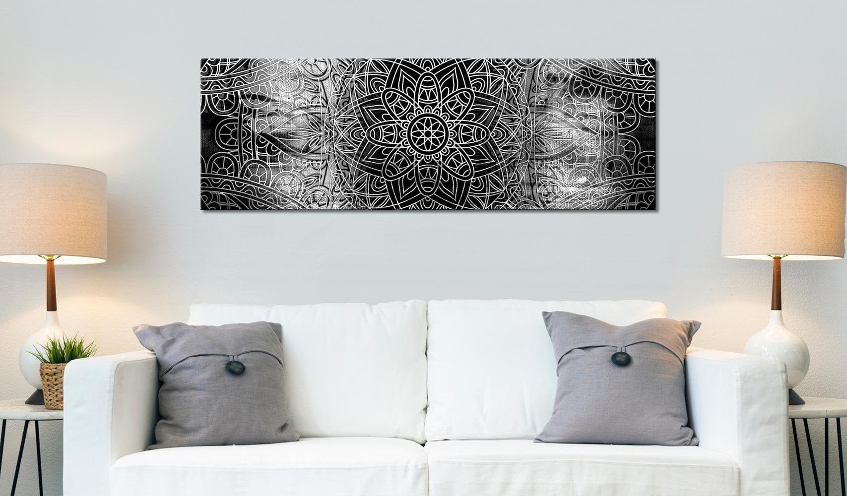 Canvas Print - Mandala: Grey Depths - www.trendingbestsellers.com