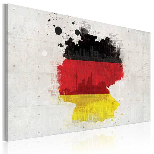 Canvas Print - Map of Germany - www.trendingbestsellers.com