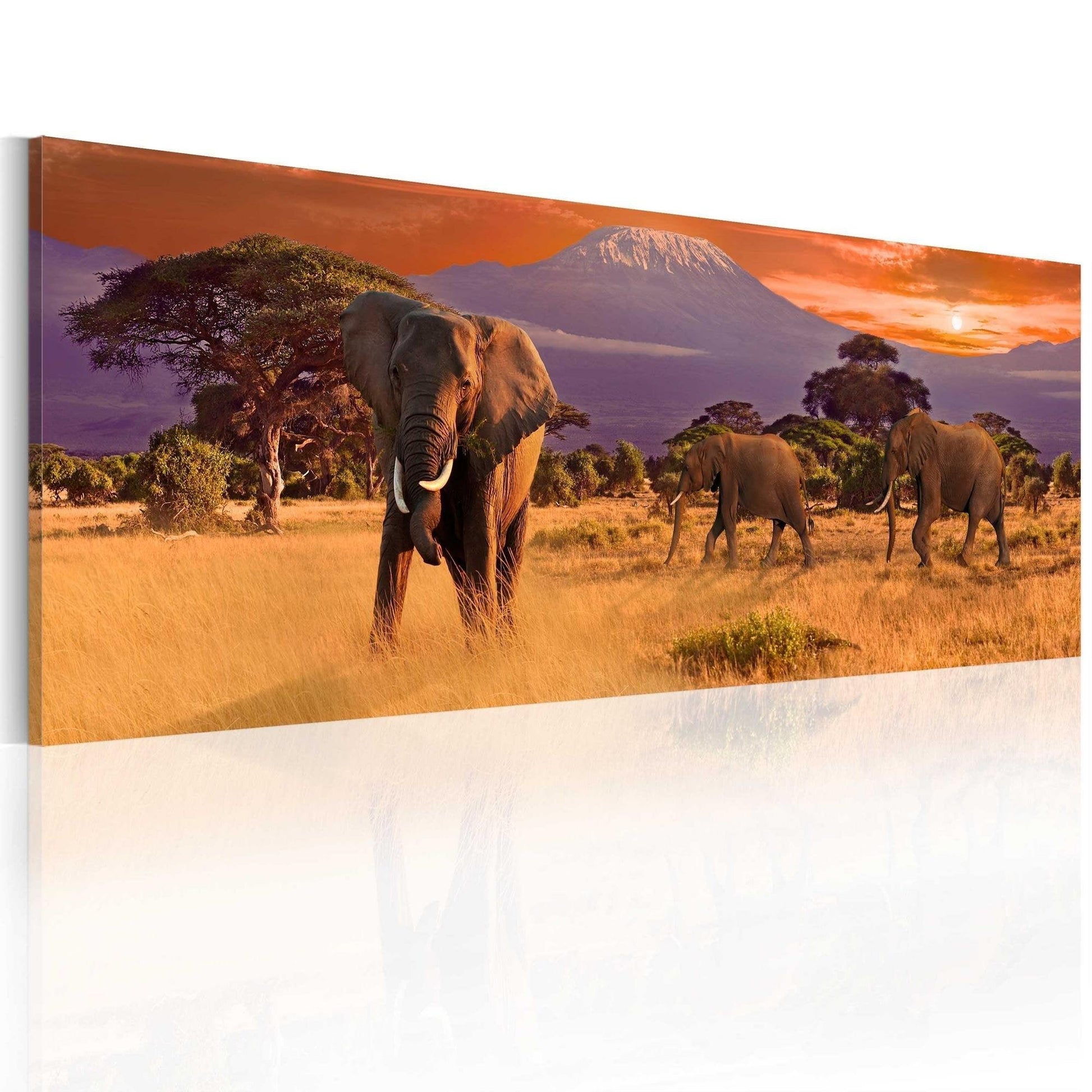 Canvas Print - March of african elephants - www.trendingbestsellers.com