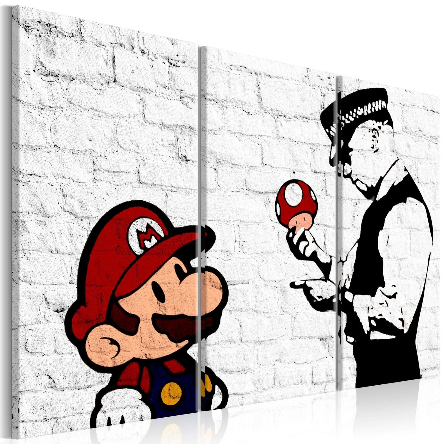 Canvas Print - Mario Bros (Banksy) - www.trendingbestsellers.com