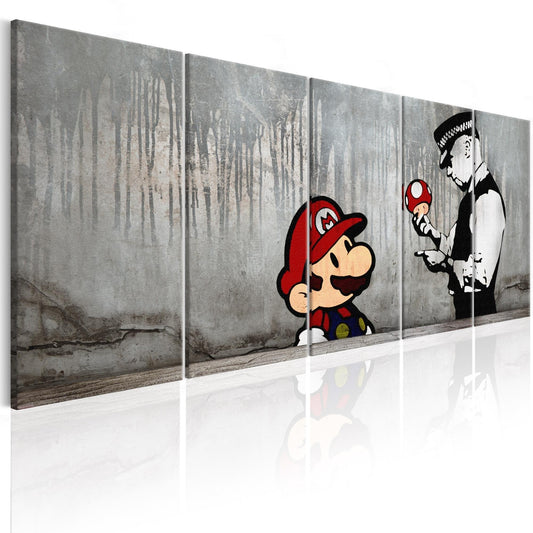 Canvas Print - Mario Bros on Concrete - www.trendingbestsellers.com