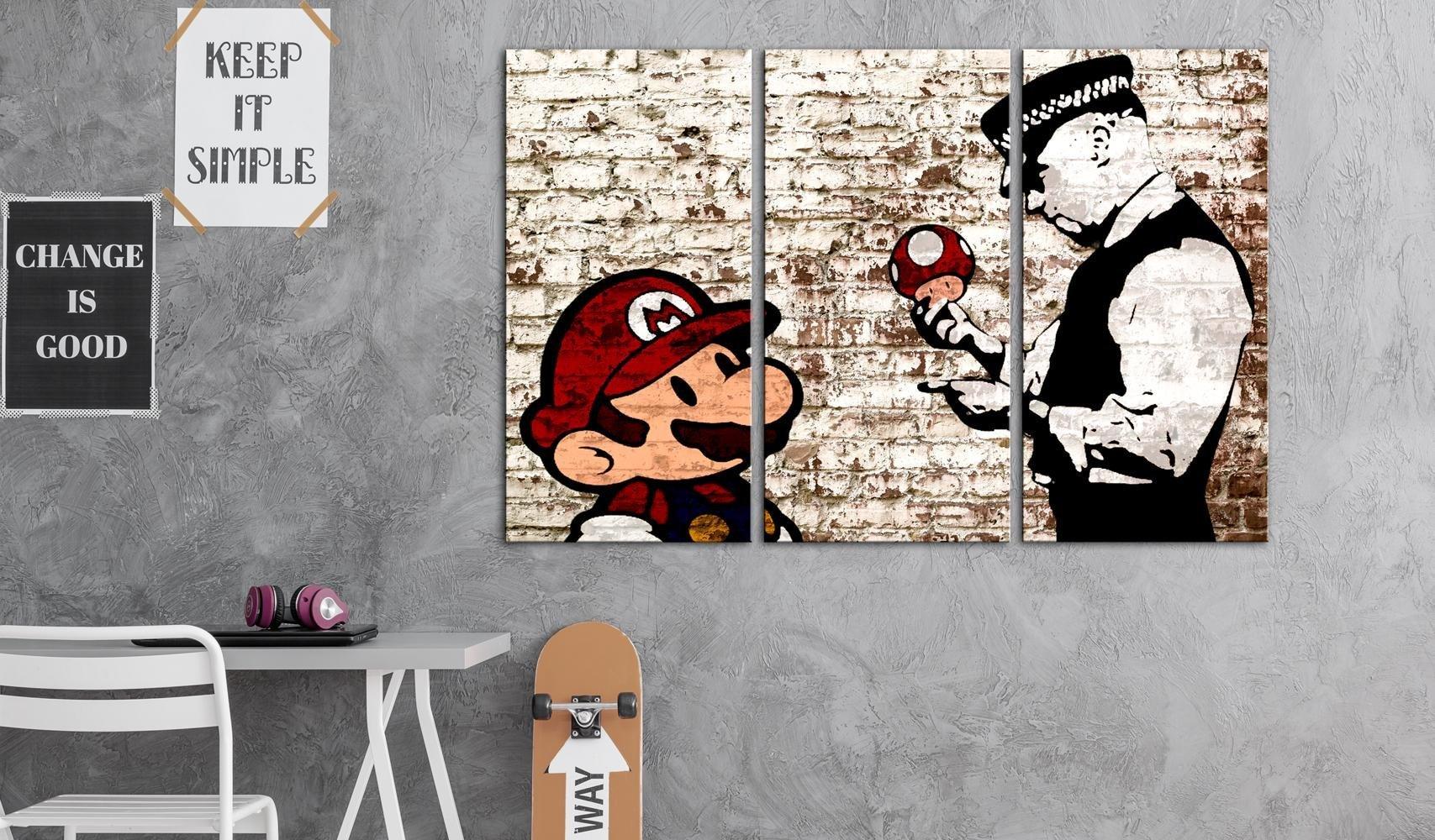 Canvas Print - Mario Bros: Torn Wall - www.trendingbestsellers.com