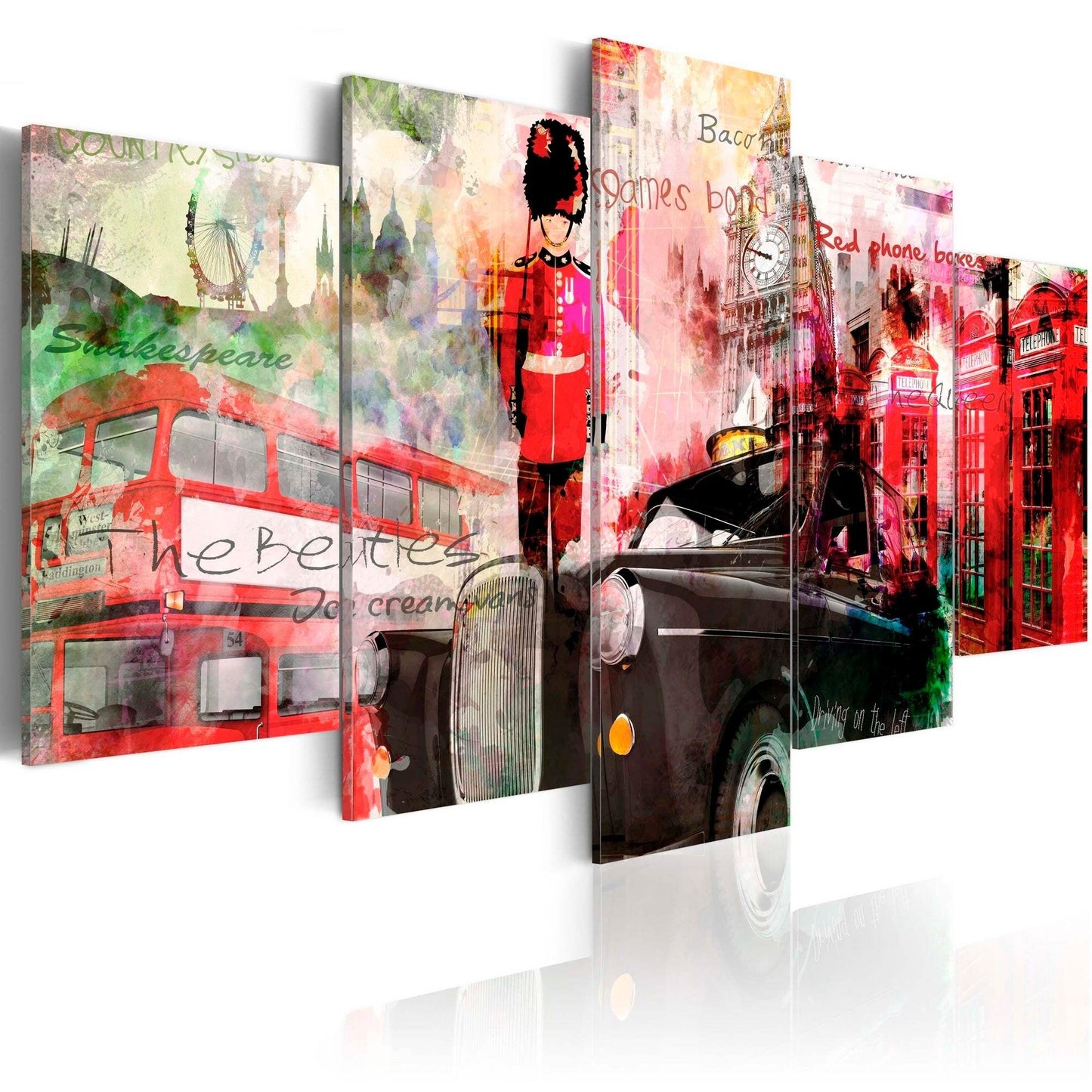 Canvas Print - Memories from London - 5 pieces - www.trendingbestsellers.com