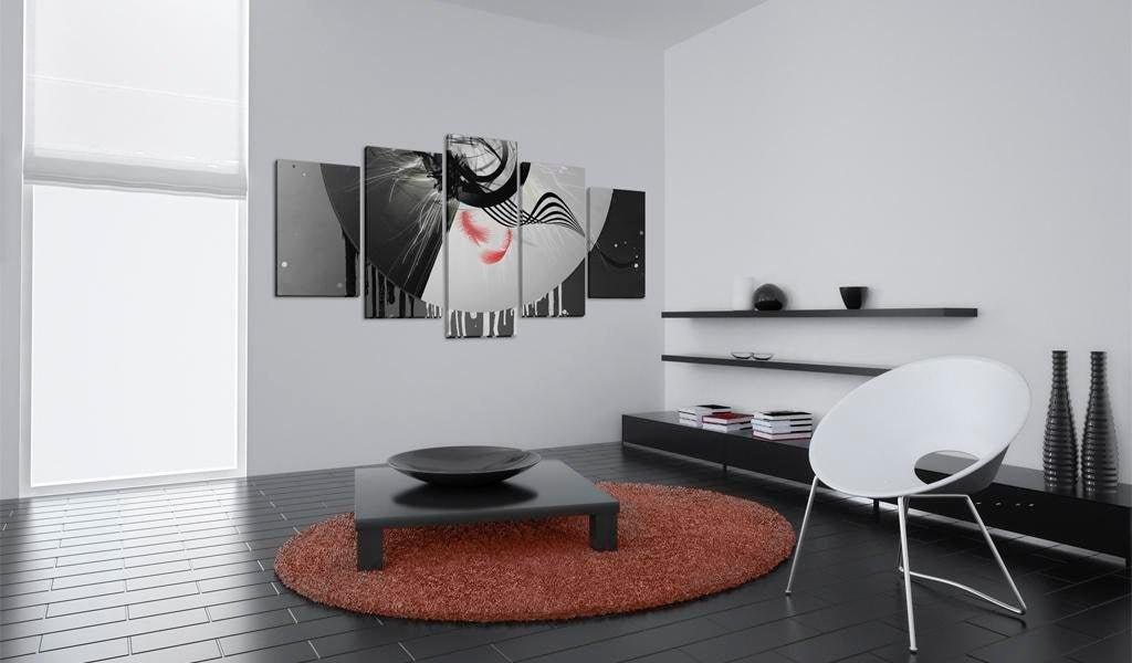 Canvas Print - Metal with red accents - www.trendingbestsellers.com