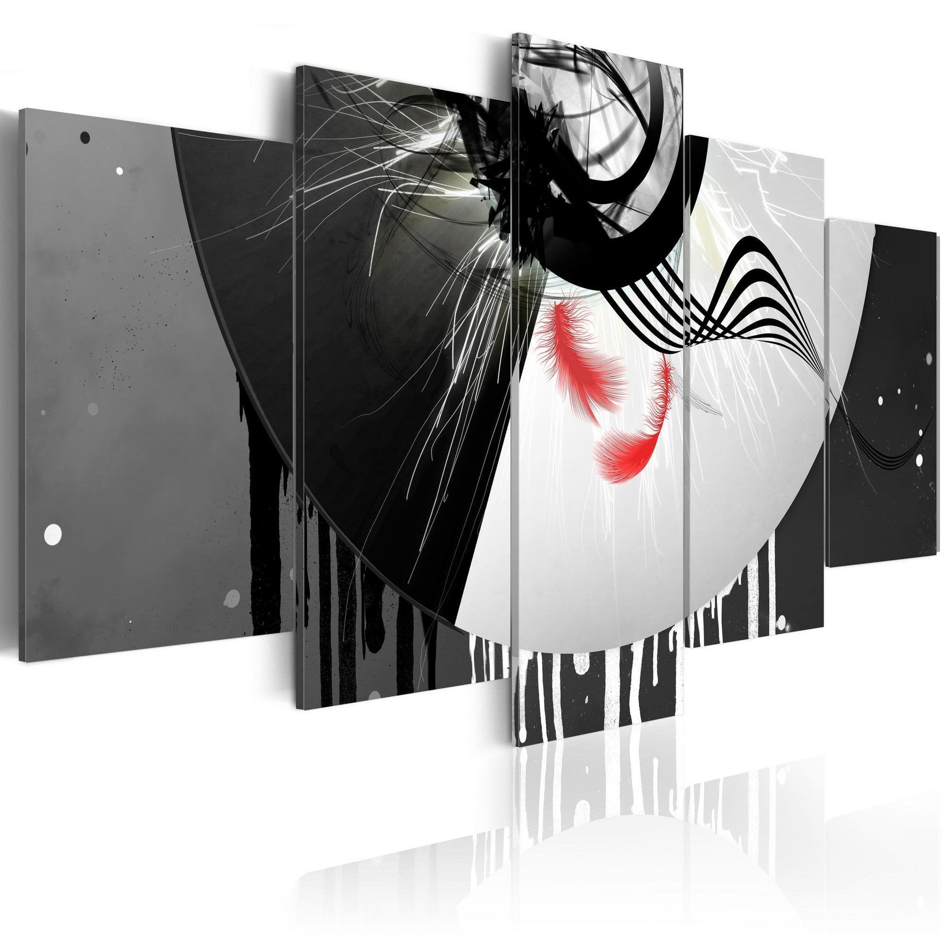 Canvas Print - Metal with red accents - www.trendingbestsellers.com