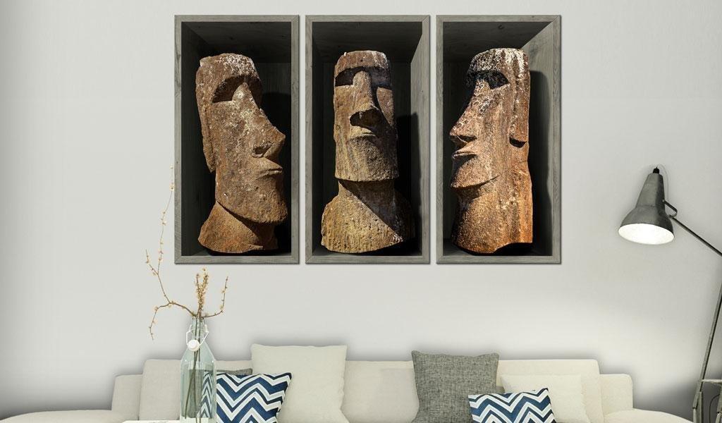 Canvas Print - Moai (Easter Island) - www.trendingbestsellers.com