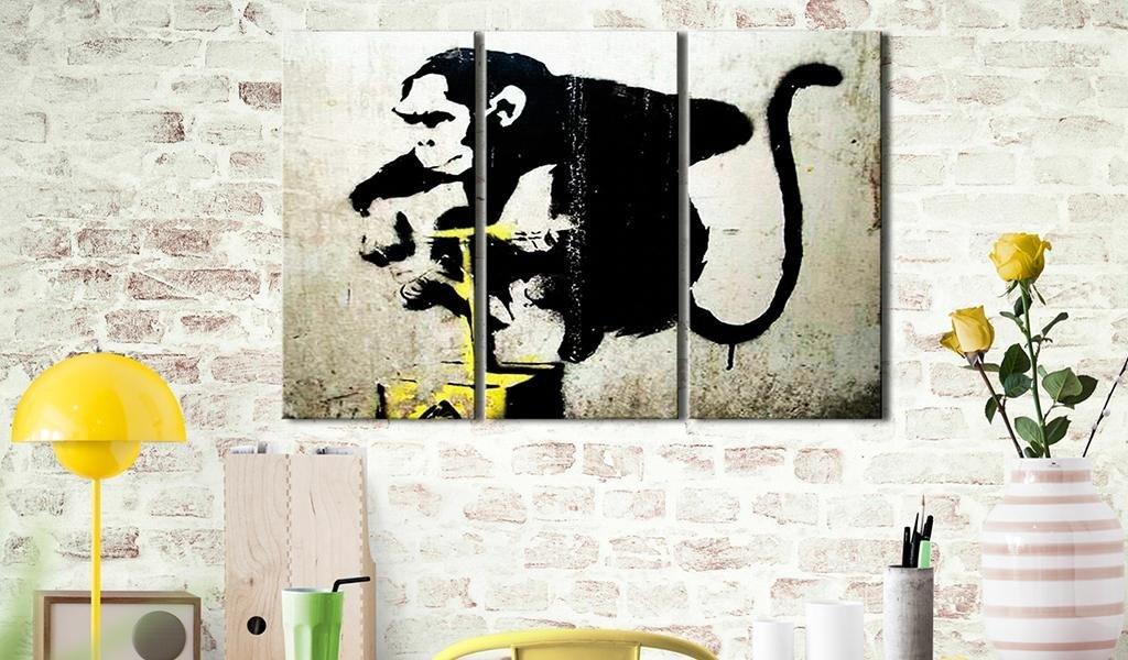 Canvas Print - Monkey TNT Detonator by Banksy - www.trendingbestsellers.com