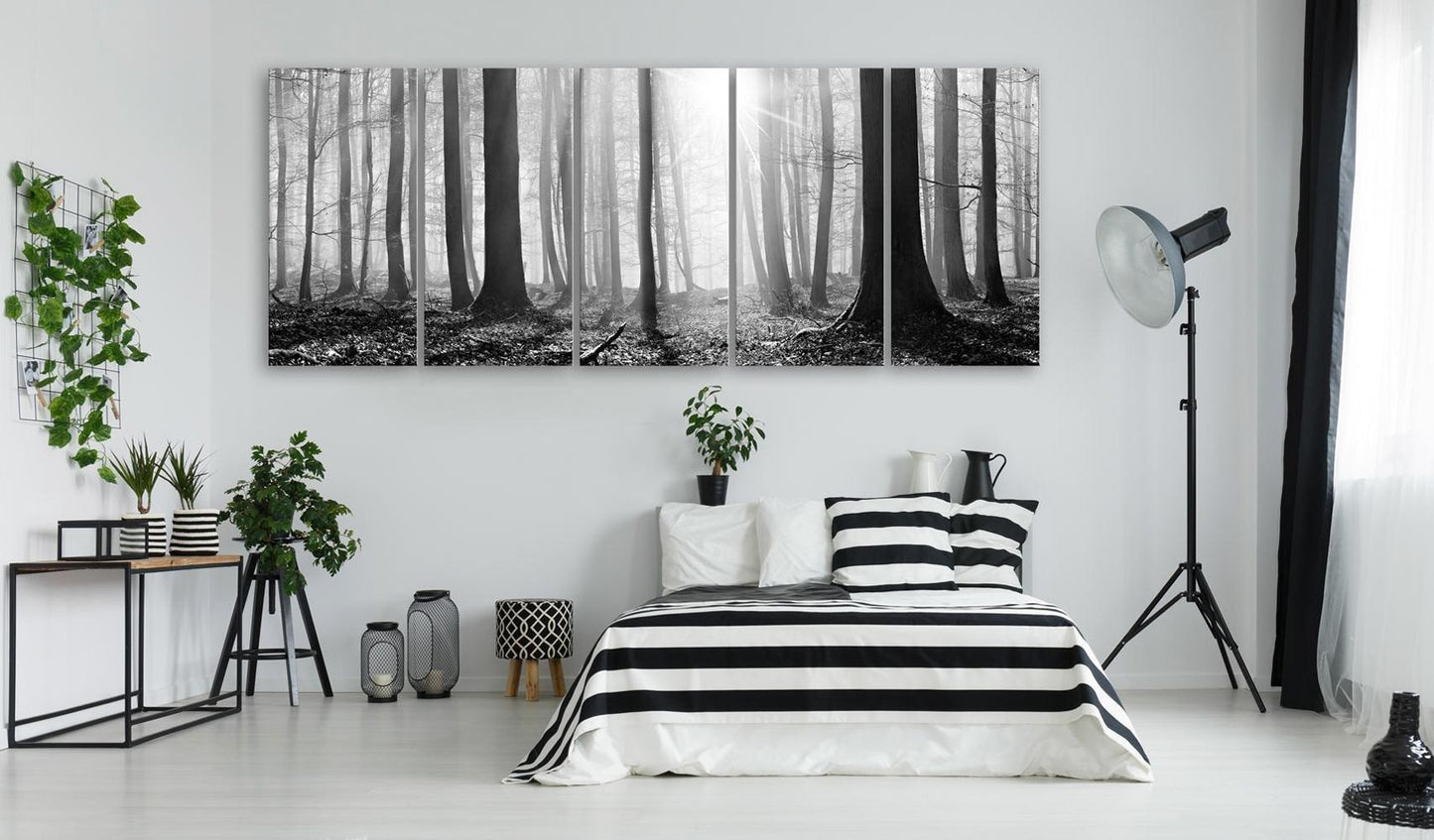 Canvas Print - Monochrome Forest - www.trendingbestsellers.com