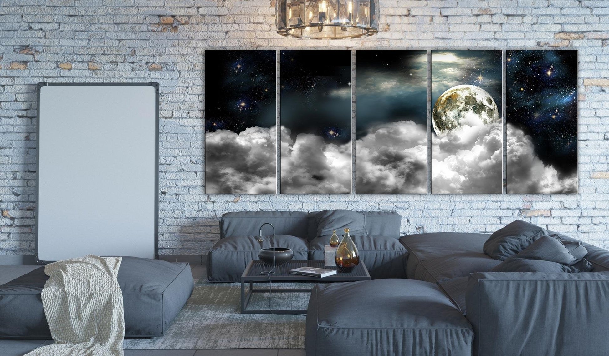 Canvas Print - Moon in the Clouds I - www.trendingbestsellers.com