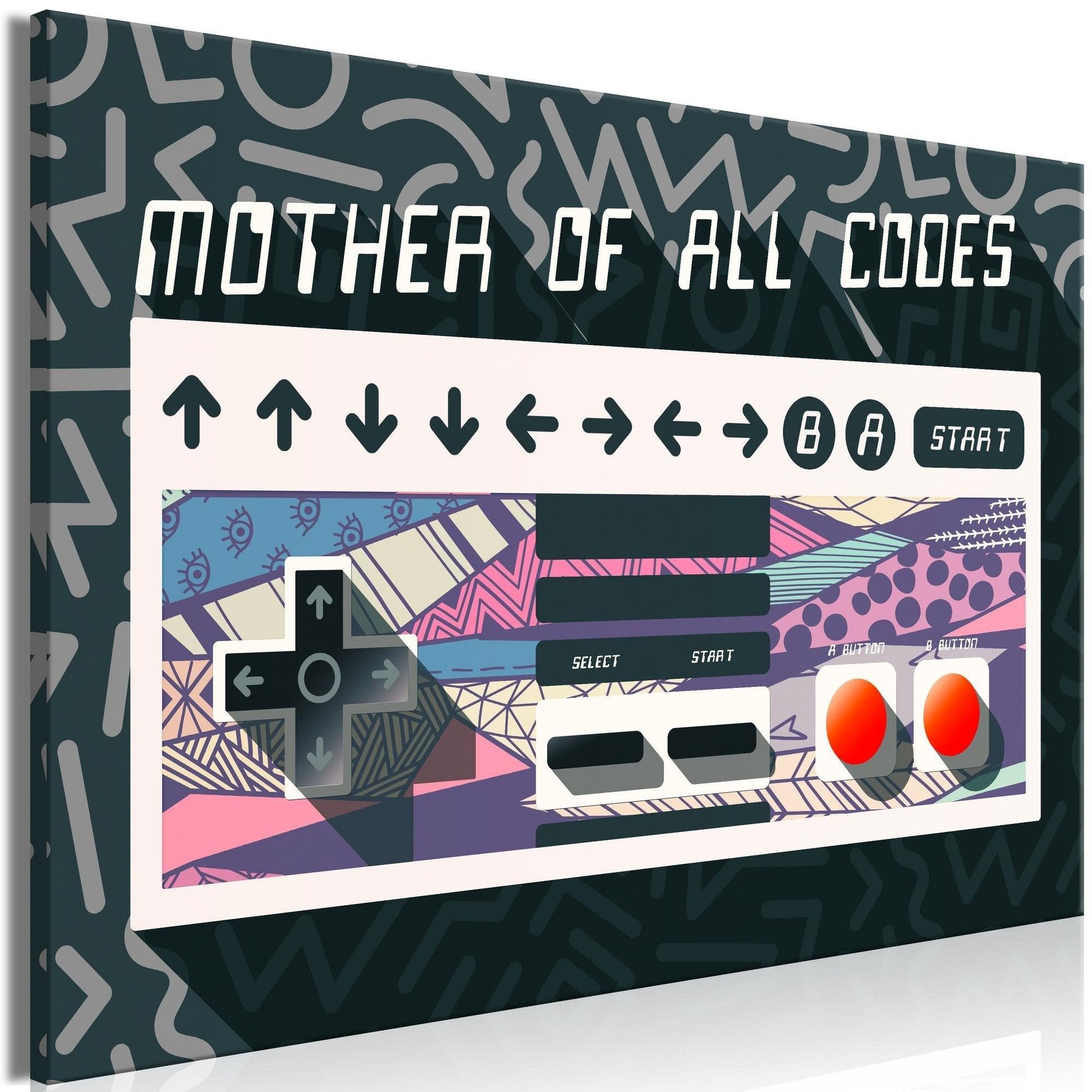 Canvas Print - Mother of All Codes (1 Part) Wide - www.trendingbestsellers.com