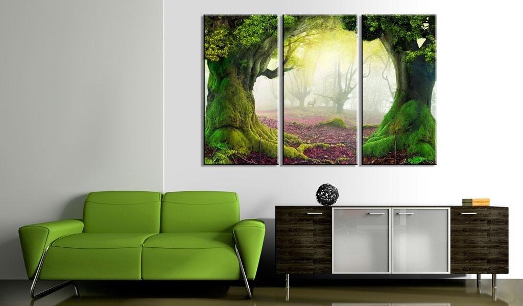 Canvas Print - Mysterious forest - triptych - www.trendingbestsellers.com