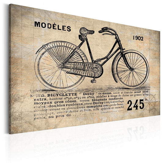 Canvas Print - N° 1245 - Bicyclette - www.trendingbestsellers.com