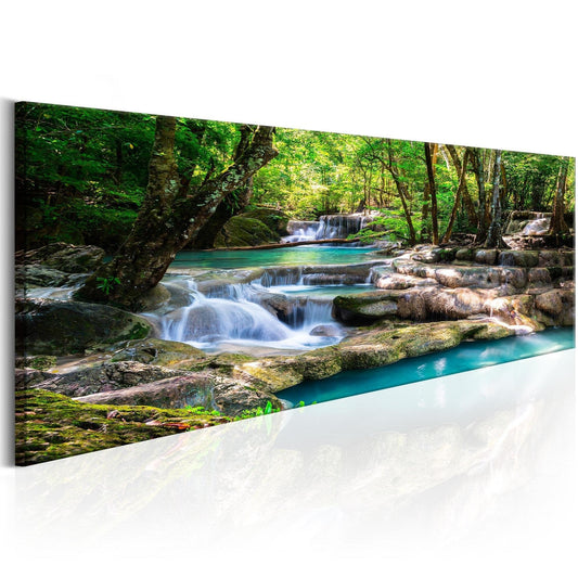 Canvas Print - Nature: Forest Waterfall - www.trendingbestsellers.com