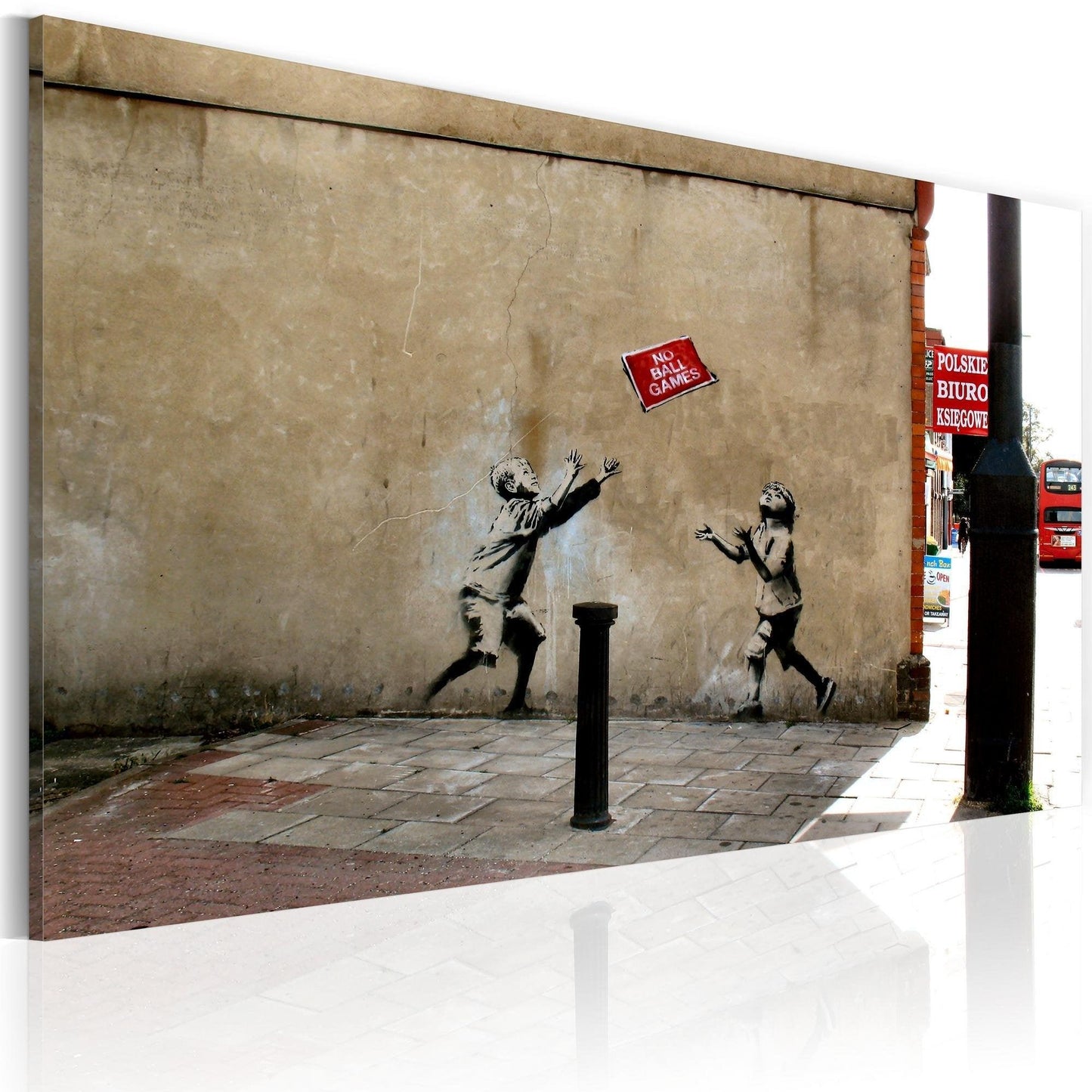 Canvas Print - No ball games (Banksy) - www.trendingbestsellers.com