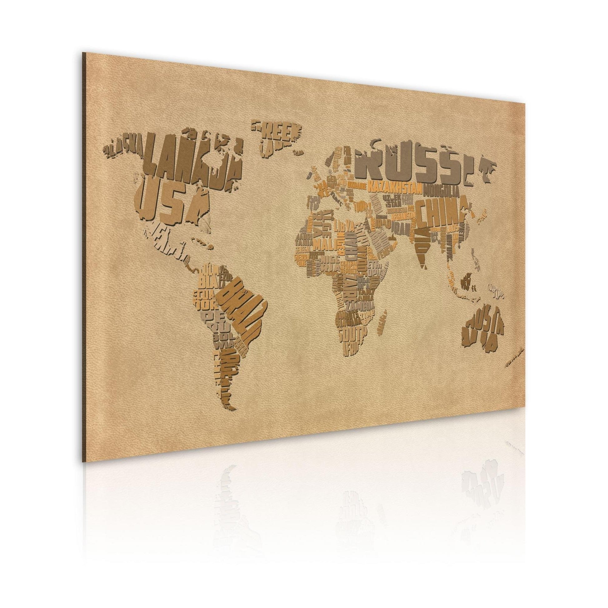 Canvas Print - Old map of the World - www.trendingbestsellers.com