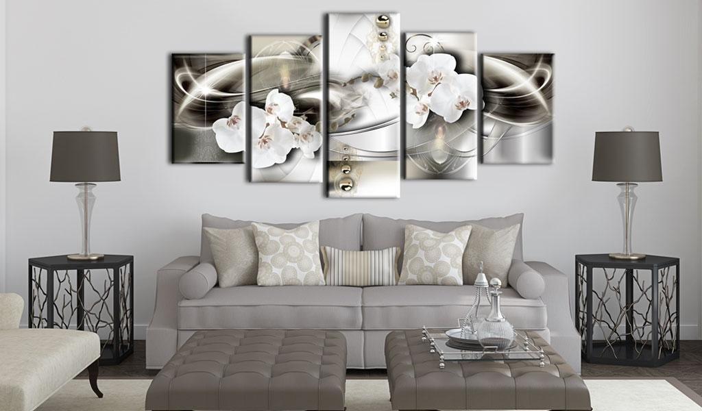 Canvas Print - Orchids among the waves of gold - www.trendingbestsellers.com