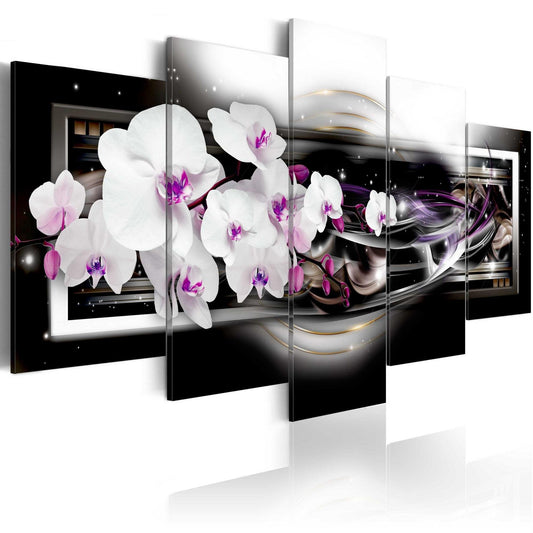 Canvas Print - Orchids on a black background - www.trendingbestsellers.com