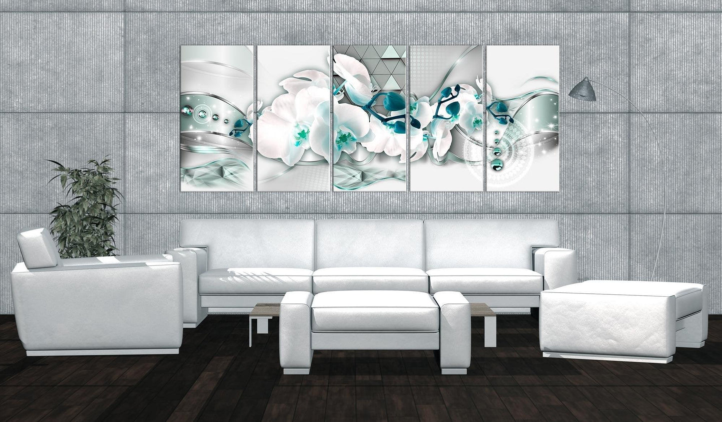 Canvas Print - Orchises and Abstraction - www.trendingbestsellers.com