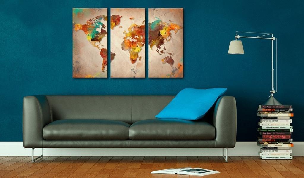 Canvas Print - Painted World - triptych - www.trendingbestsellers.com