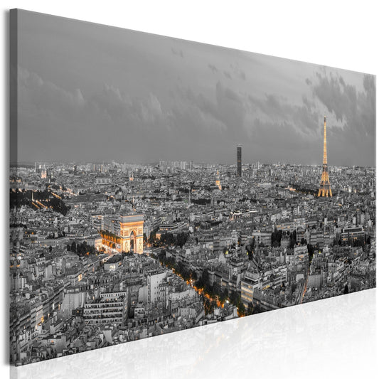 Canvas Print - Panorama of Paris (1 Part) Narrow - www.trendingbestsellers.com