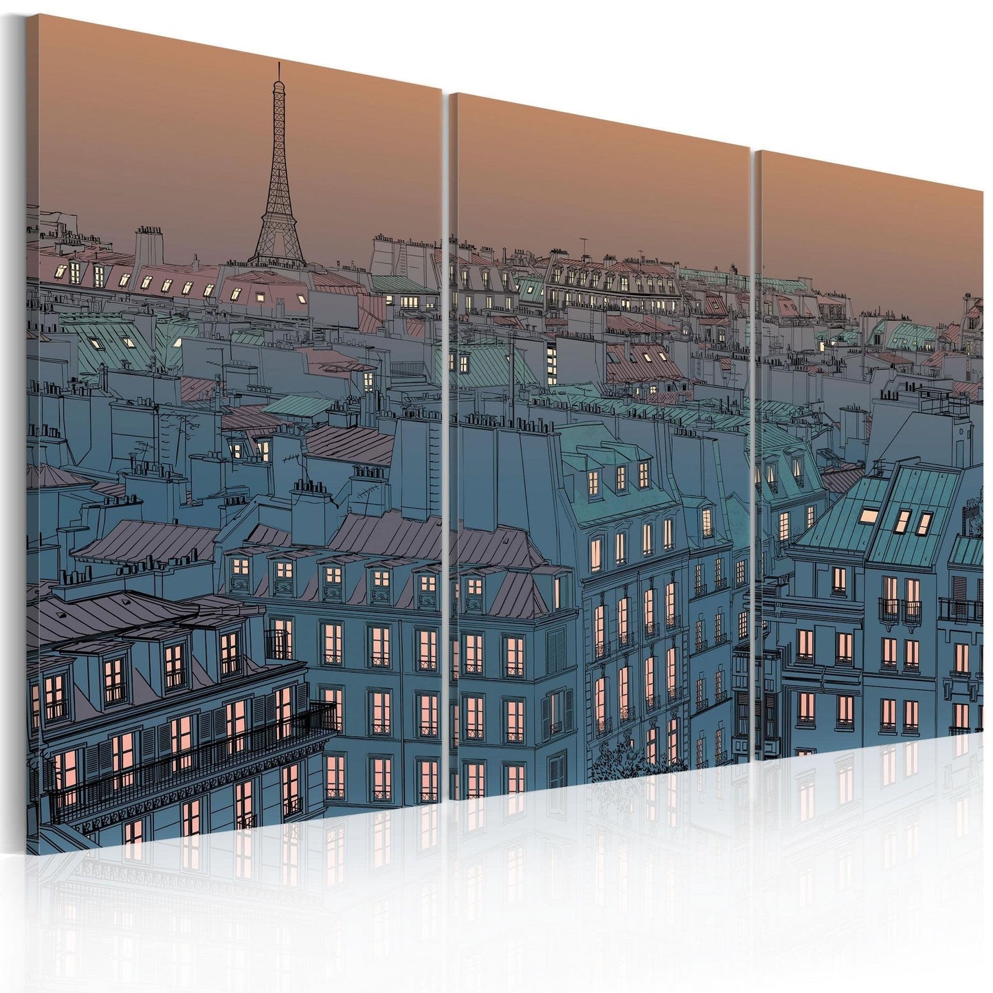 Canvas Print - Paris - the city goes to sleep - www.trendingbestsellers.com