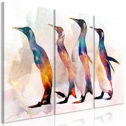 Canvas Print - Penguin Wandering (3 Parts) - www.trendingbestsellers.com