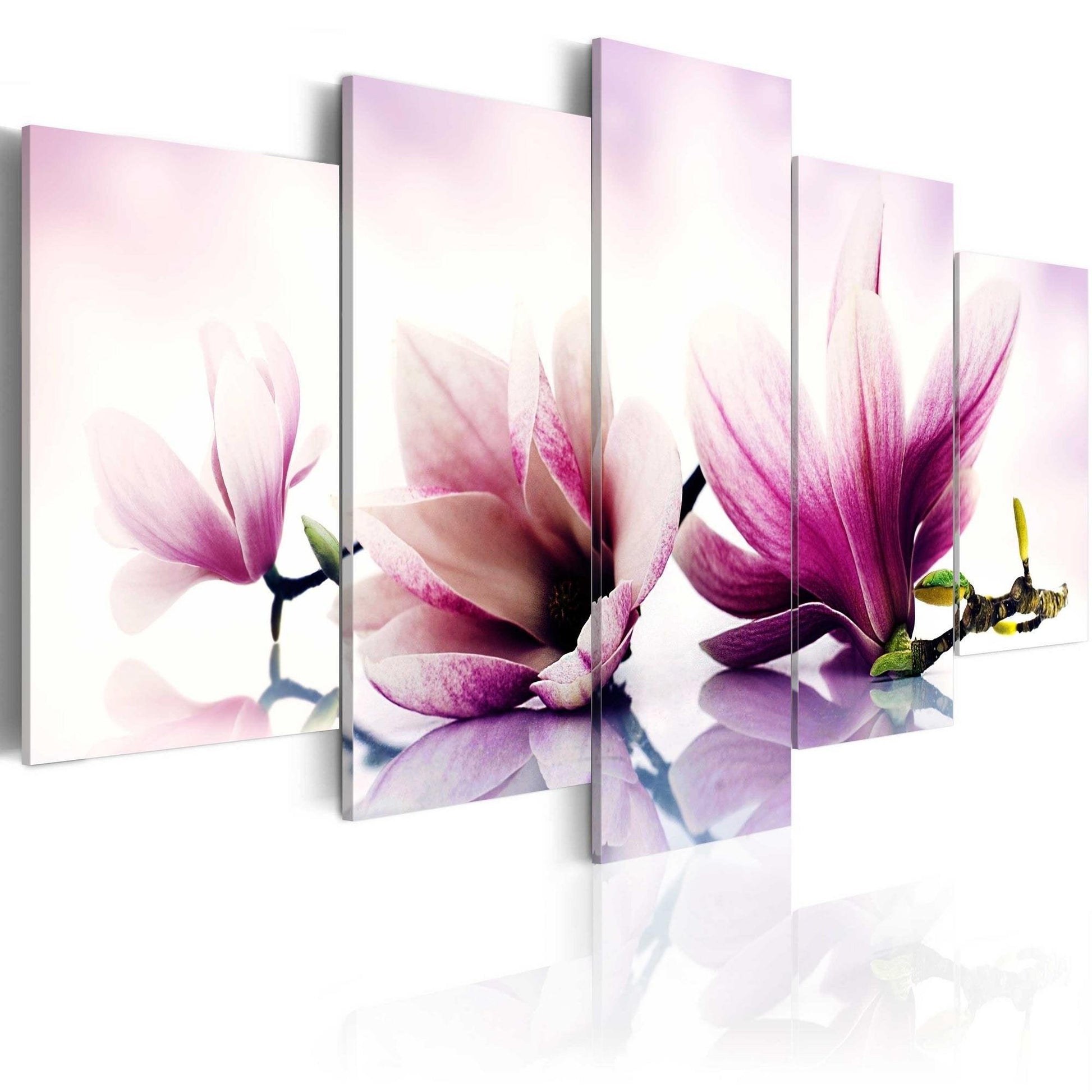 Canvas Print - Pink flowers: magnolias - www.trendingbestsellers.com